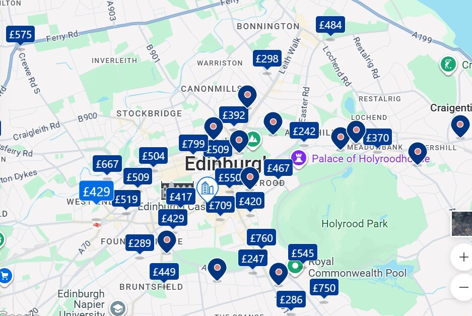 Edinburgh Hotel Prices image