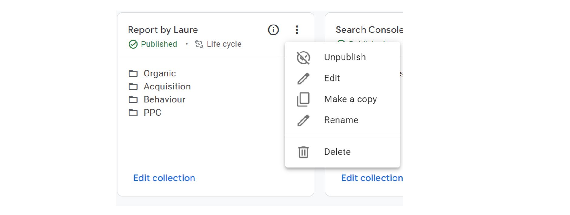 Google analytics 4 report customisation collection published2 image