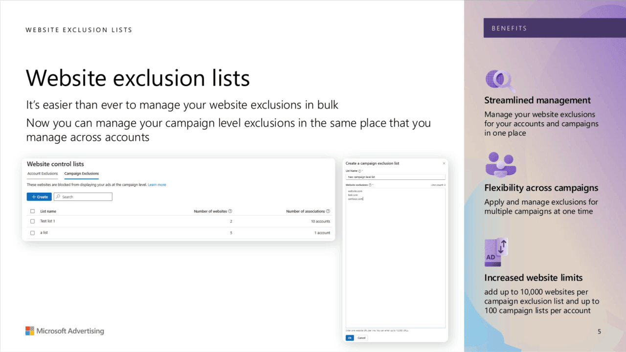 Microsoft exclusion lists image