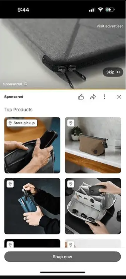 You Tube ads introduce Store Pickup tag image